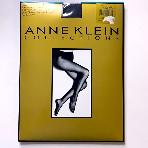 NWT Anne Klein Signature sheer contour control top pantyhose Chocolate - Picture 1 of 4
